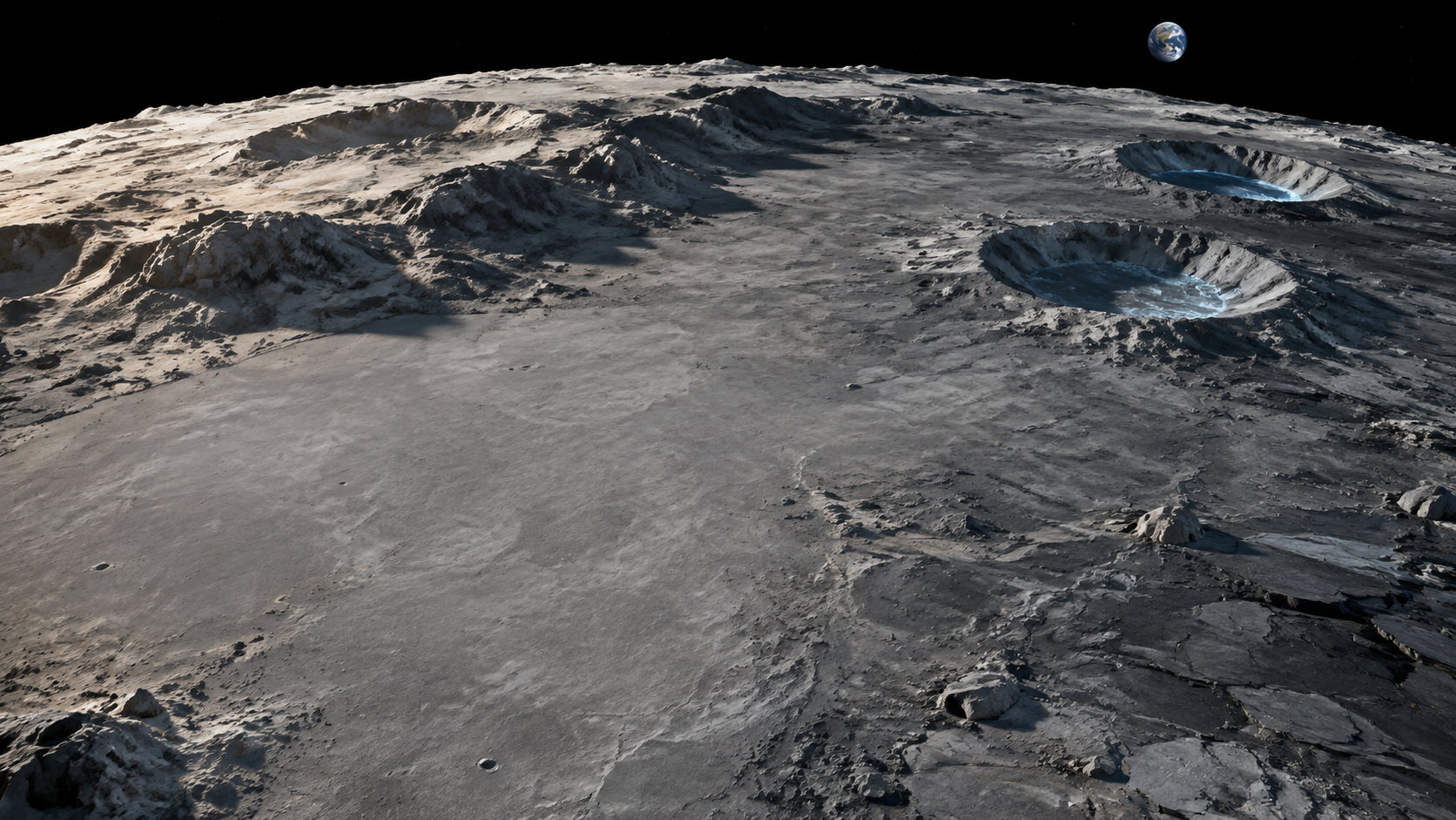 Installations de la frontière lunaire